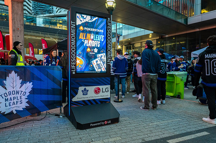 Sports sponsorship activation at Maple Leaf Square