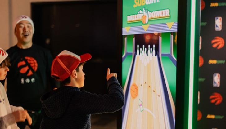 An immersive and engaging brand engagement supporting Subway at Sports Venues